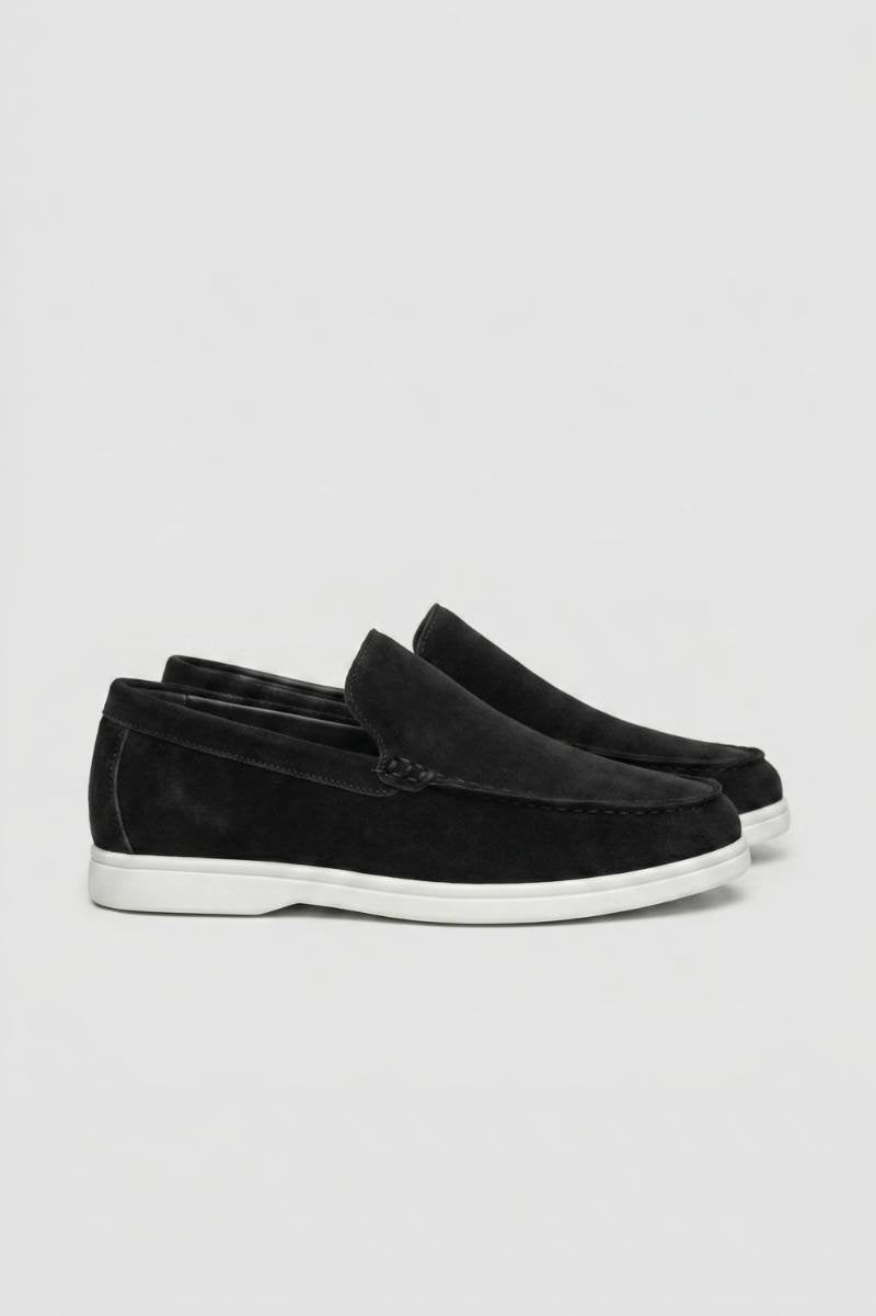 Men's Slip-On Shoes | White Sole, No Laces | Comfort