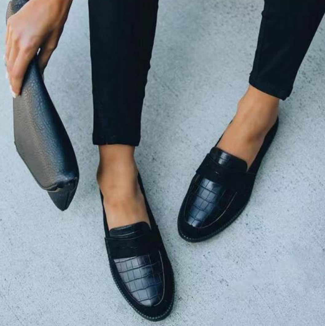 Women's Shoes | Black Leather, Elegant Design | Comfortable