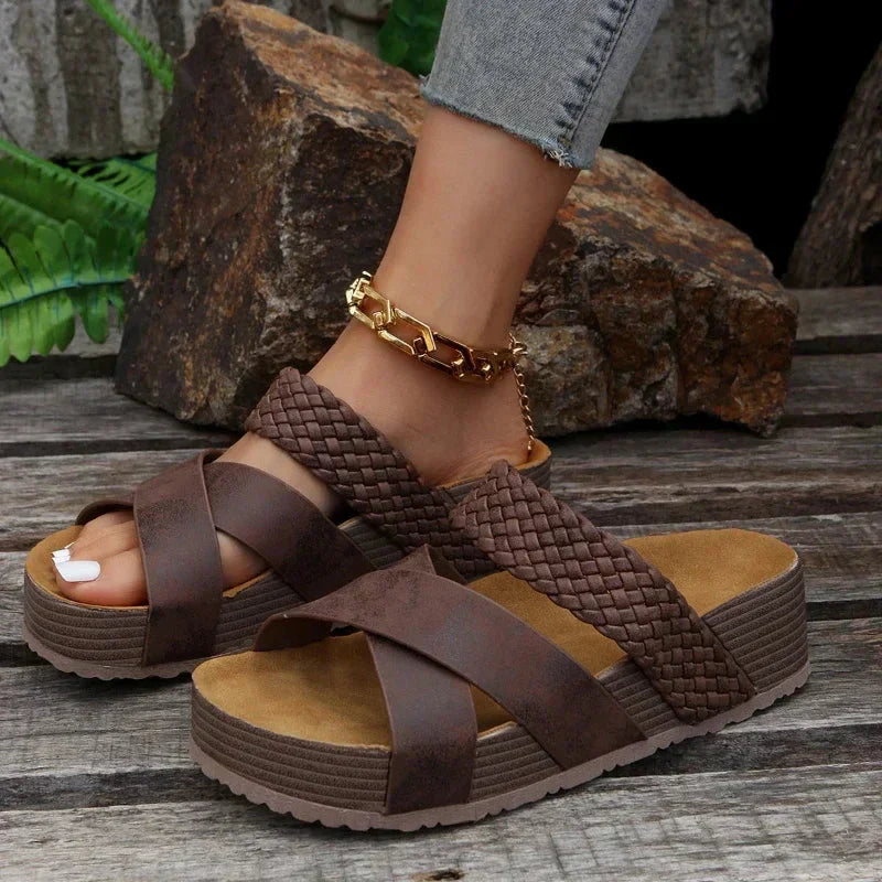 Orthopedic Sandals Women | Leather, Breathable | Pain Relief