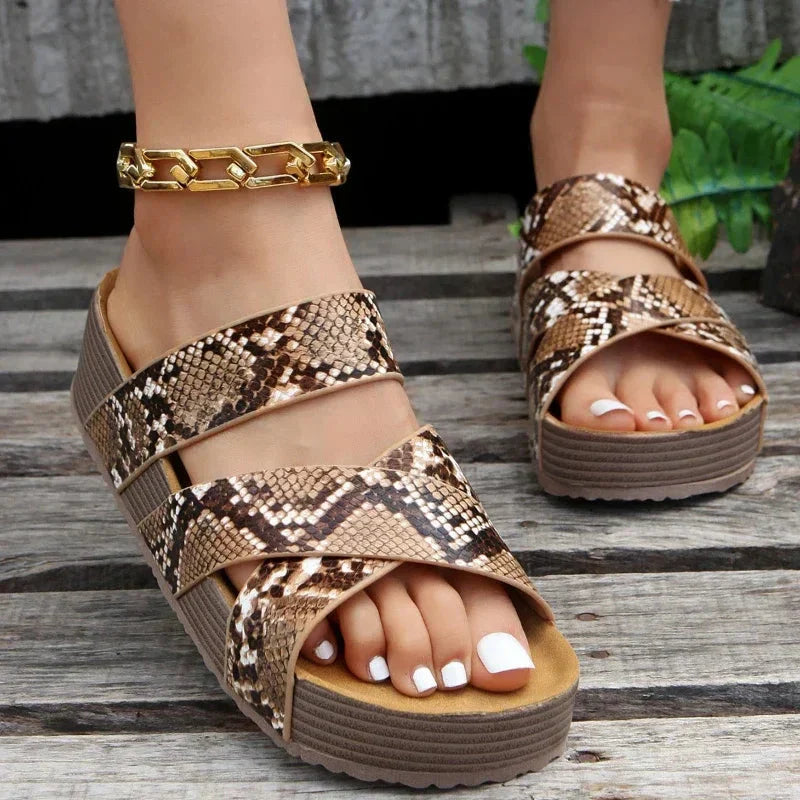 Orthopedic Sandals Women | Leather, Breathable | Pain Relief