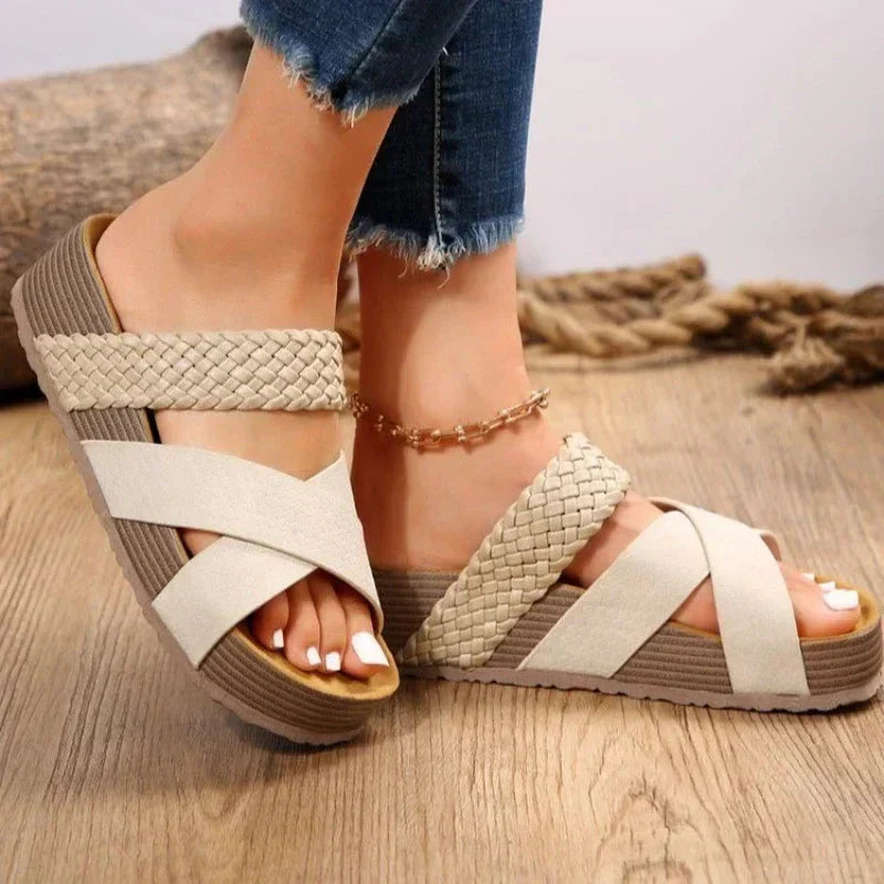 Orthopedic Sandals Women | Leather, Breathable | Pain Relief