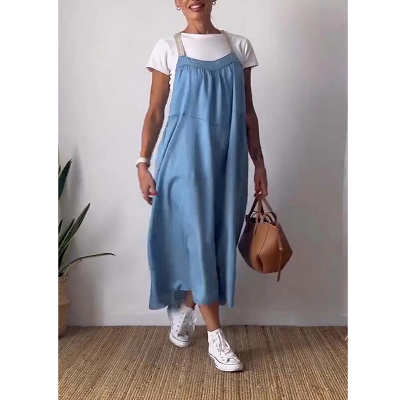 Cotton Maxi Dress | Lightweight Linen Blend, All-Day Comfort