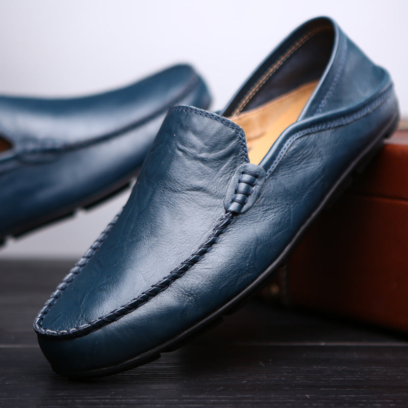 Men's Leather Loafers | Suede Comfort Slip-On | Brown