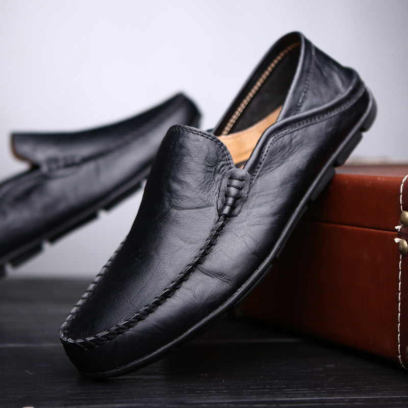 Men's Leather Loafers | Suede Comfort Slip-On | Brown