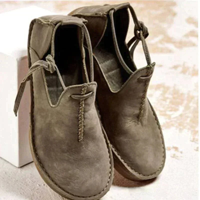 Women's Flat Shoes | Leather, Lace-Up | Comfort Office Casual