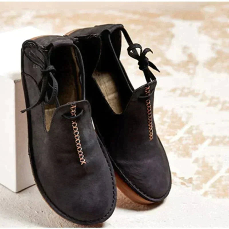 Women's Flat Shoes | Leather, Lace-Up | Comfort Office Casual