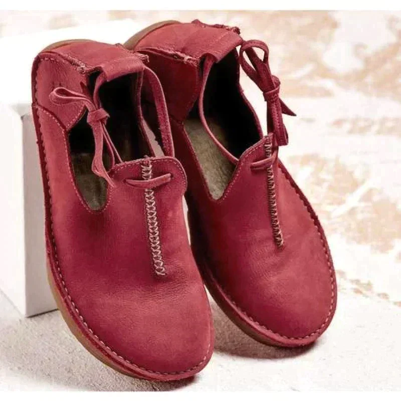 Women's Flat Shoes | Leather, Lace-Up | Comfort Office Casual