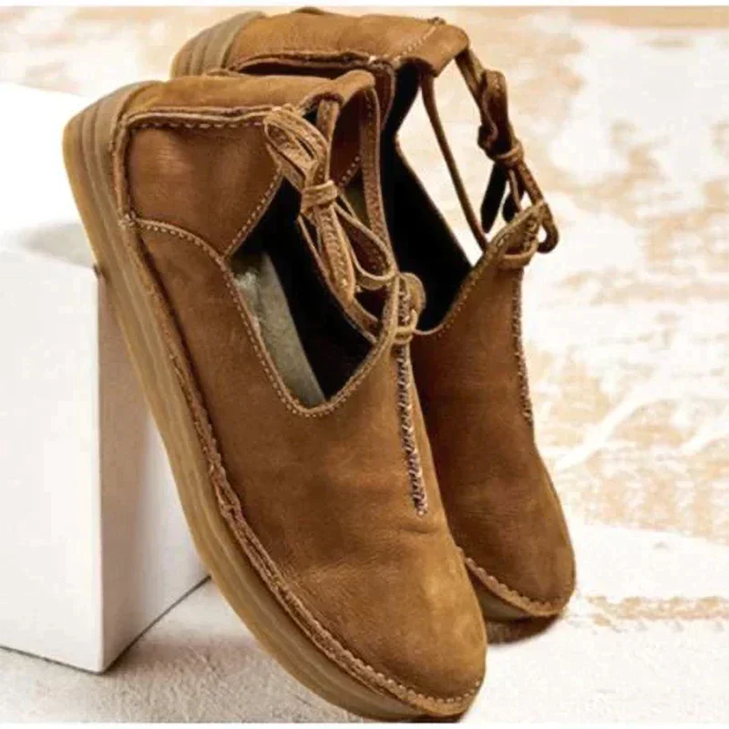 Women's Flat Shoes | Leather, Lace-Up | Comfort Office Casual