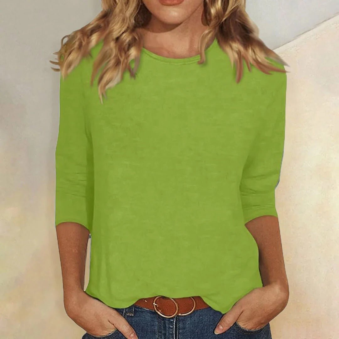 Halcyon | Women's Crew Neck 3/4 Sleeve Top Regular Fit
