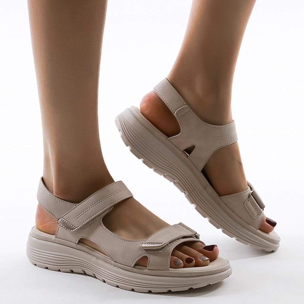 Women's Wide Fit Arch Support Sandals | Adjustable Straps, Cushioned Sole